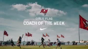 The National Football League's Tampa Bay Buccaneers are allowing fans to vote on their 2025 High School Girls' Flag Football Coach of the Week