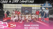 Miami Edison wins its first-ever Florida girls' flag high school football championship with a 26-20 win over Wildwood Saturday at the AdventHealth Training Center, the indoor practice facility of the National Football League‘s Tampa Bay Buccaneers.