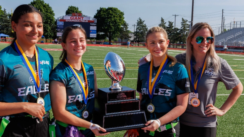 Eagles win the 2024 Big 33 Girls Flag Football championship