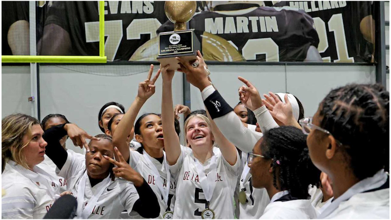 De La Salle High School girls flag football team etched their names in the history books once again, clinching their second consecutive Saints Girls High School Flag Football League championship