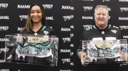 High School Football America congratulates Bradford head coach John Staples and Jasmine Cross of Fletcher on their postseason awards from the Jacksonville Jaguars.