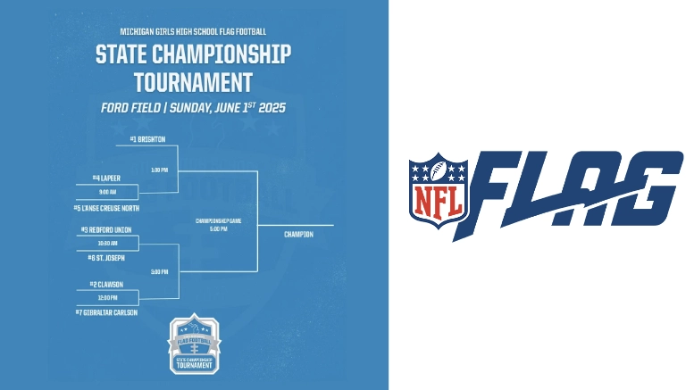 Ford Field, the home National Football League's Detroit Lions, will host the team's first-ever Michigan Girls High School Flag Football Championship.
