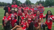 Iyanna Sheets tossed a one-yard touchdown pass to Aleizha Blunt in overtime to lead Manchester to a 12-6 victory over the East Windsor co-op in the championship game of the Connecticut Interscholastic Athletic Conference girls' flag high school football championship.
