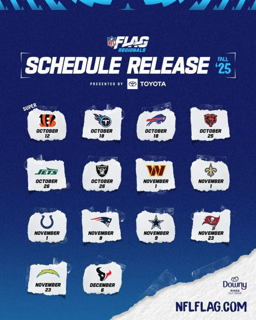 The 2025/26 NFL Flag tournament season is officially underway, and the path to the championship title is a competitive sprint from the very start.