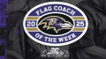 For the second year in a row, the Baltimore Ravens are honoring area high school flag coaches with their Girls Flag Coach of the Week award.